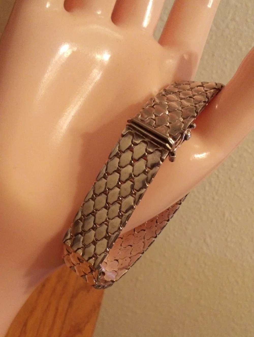 Silver-Tone Mesh Bracelet